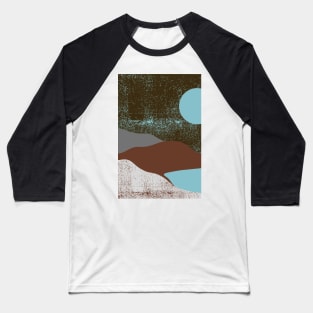 Vintage Artwork - Landscape Art - Mountains Hiking - Sunset Adventure - Blue Lagoon - Seaside Art - Sunrise Mountains Baseball T-Shirt